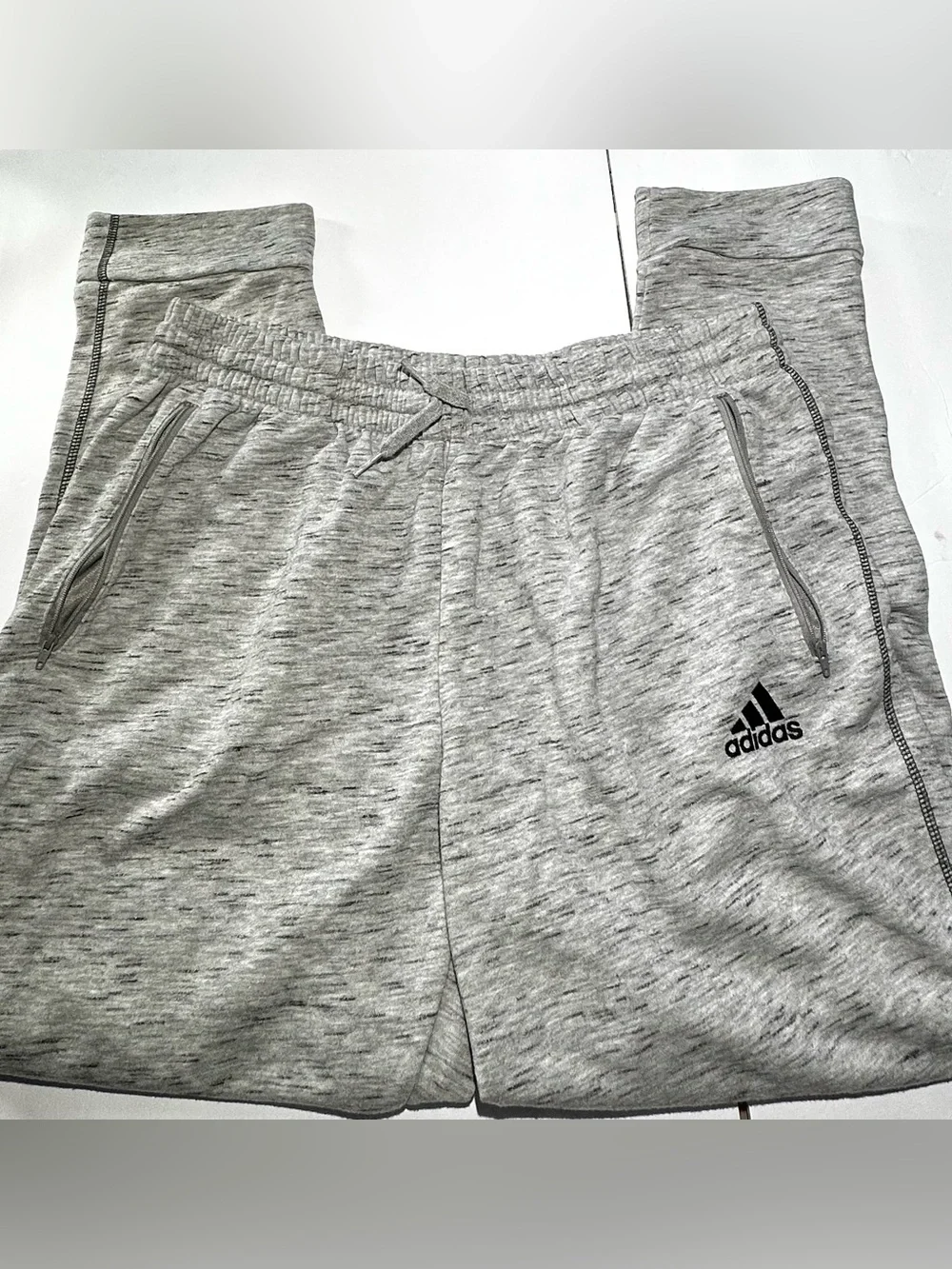 adidas Gray Heather Men's Jogger Sweatpants